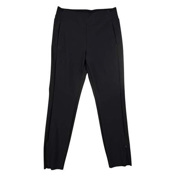 Athleta Pants - Athleta Headliner High Rise Tight Black Zipper Pockets Ankle Zip Women's 12